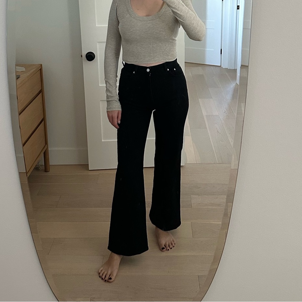 & Other Stories Black Flare Jeans